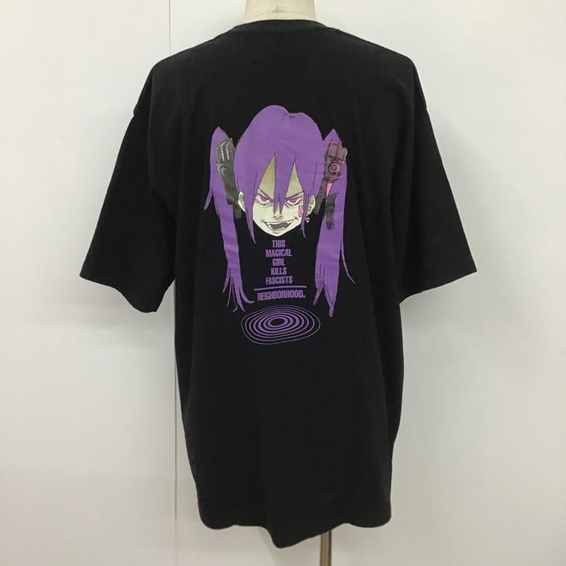 ネイバーフッド NEIGHBORHOOD Tシャツ 半袖 231PCJIN-ST02S JUN INAGAWA バックプリント ロゴ XXL キャラクター 黒 / ブラック /  メンズ USED 古着 中古 10099835