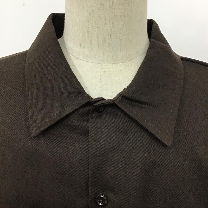 ディッキーズ Dickies シャツ、ブラウス 半袖 1574DB ワークシャツ 4XL 無地 ダークブラウン / ダークブラウン /  メンズ USED 古着 中古 10099839
