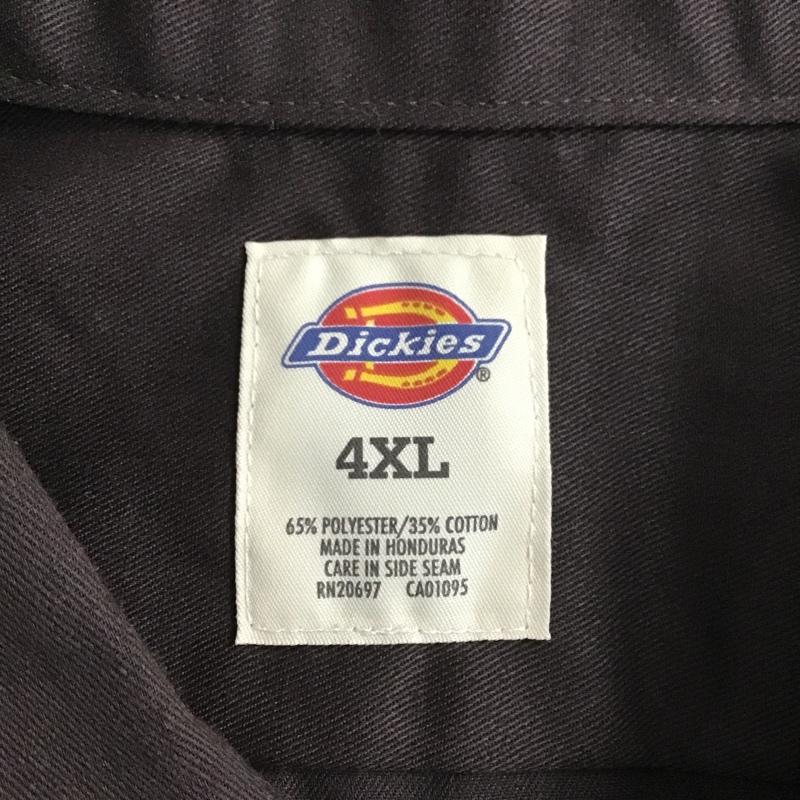 ディッキーズ Dickies シャツ、ブラウス 半袖 1574DB ワークシャツ 4XL 無地 ダークブラウン / ダークブラウン /  メンズ USED 古着 中古 10099839