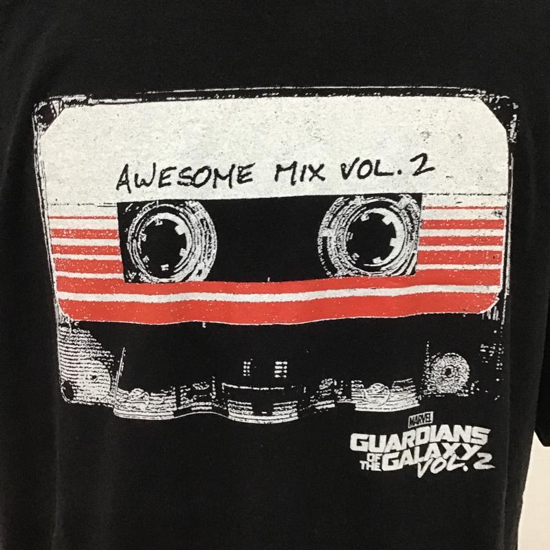 古着 USED Tシャツ 半袖 MARVEL Awesome Mix GUARDIANS OF THE GALAXY VOL2 映画 XL プリント 黒 / ブラック /  メンズ USED 古着 中古 10099843