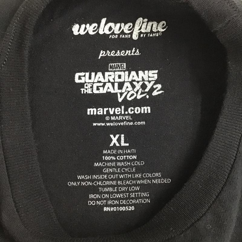 古着 USED Tシャツ 半袖 MARVEL Awesome Mix GUARDIANS OF THE GALAXY VOL2 映画 XL プリント 黒 / ブラック /  メンズ USED 古着 中古 10099843