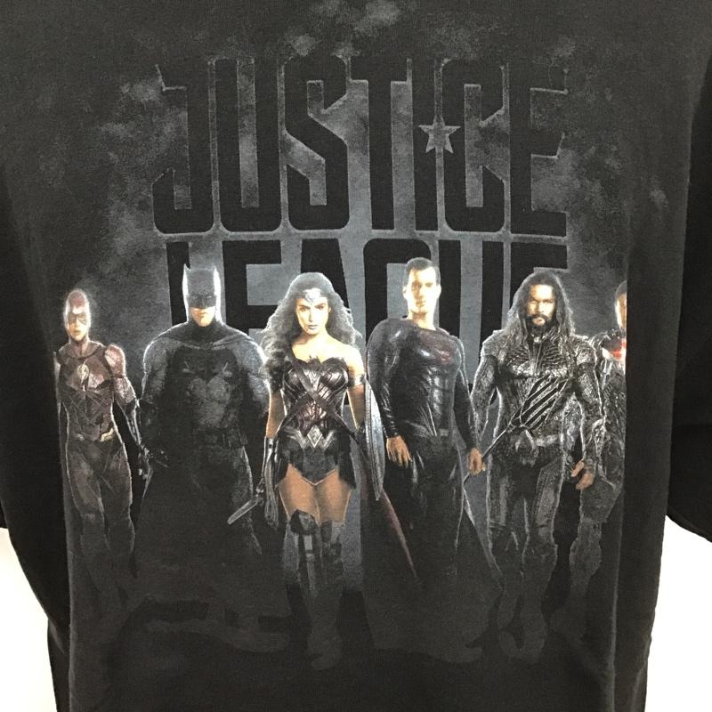 古着 USED Tシャツ 半袖 JUSTICE LEAGUE DC Comics 映画 XL プリント 黒 / ブラック /  メンズ USED 古着 中古 10099846