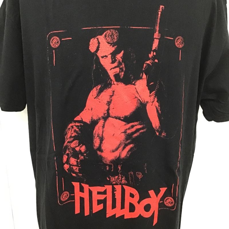 古着 USED Tシャツ 半袖 HELLBOY ヘルボーイ 映画 XL プリント 黒 / ブラック / X 赤 / レッド /  メンズ USED 古着 中古 10099847