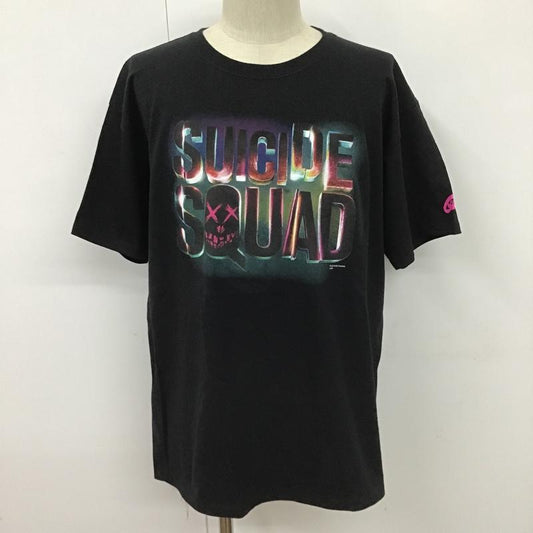古着 USED Tシャツ 半袖 SUICIDE SQUAD DCコミックス 映画 L ロゴ、文字 黒 / ブラック /  メンズ USED 古着 中古 10099849
