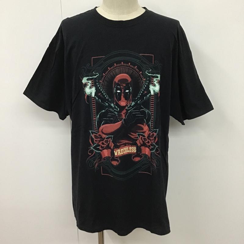 フルーツオブザルーム FRUIT OF THE LOOM Tシャツ 半袖 MARVEL 映画 XL キャラクター 黒 / ブラック /  メンズ USED 古着 中古 10099850