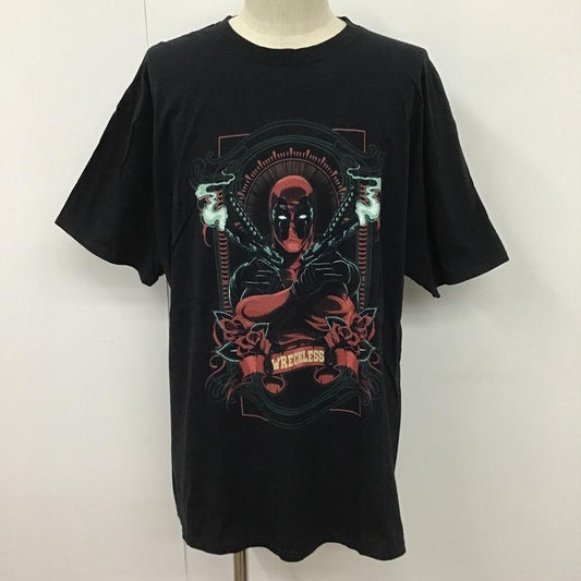 フルーツオブザルーム FRUIT OF THE LOOM Tシャツ 半袖 MARVEL 映画 XL キャラクター 黒 / ブラック /  メンズ USED 古着 中古 10099850