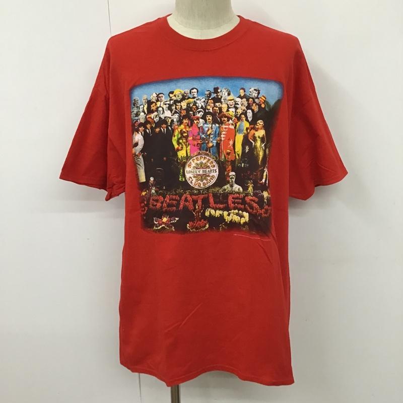 古着 USED Tシャツ 半袖 THE BEATLES ビートルズ SGT.PEPPER XL プリント 赤 / レッド /  メンズ USED 古着 中古 10099852