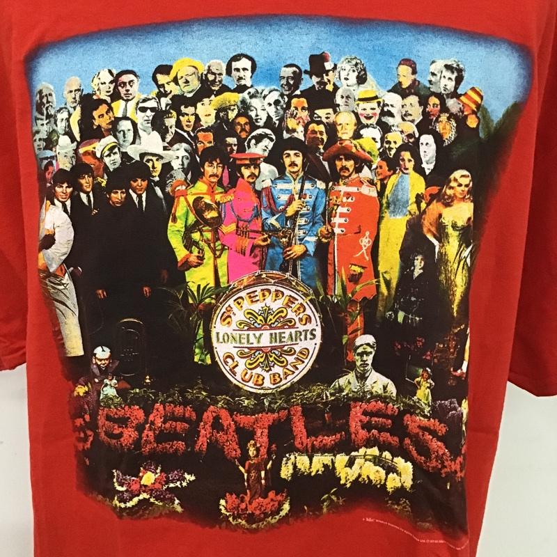 古着 USED Tシャツ 半袖 THE BEATLES ビートルズ SGT.PEPPER XL プリント 赤 / レッド /  メンズ USED 古着 中古 10099852