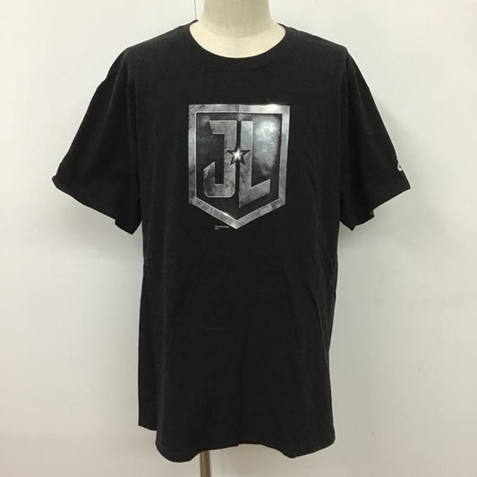 古着 USED Tシャツ 半袖 ジャスティスリーグ DCコミックス 映画 ロゴ XL プリント 黒 / ブラック /  メンズ USED 古着 中古 10099856