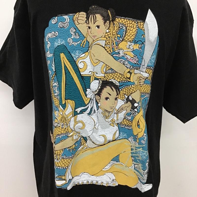 古着 USED Tシャツ 半袖 CAPCOM カプコン XL プリント 黒 / ブラック /  メンズ USED 古着 中古 10099858