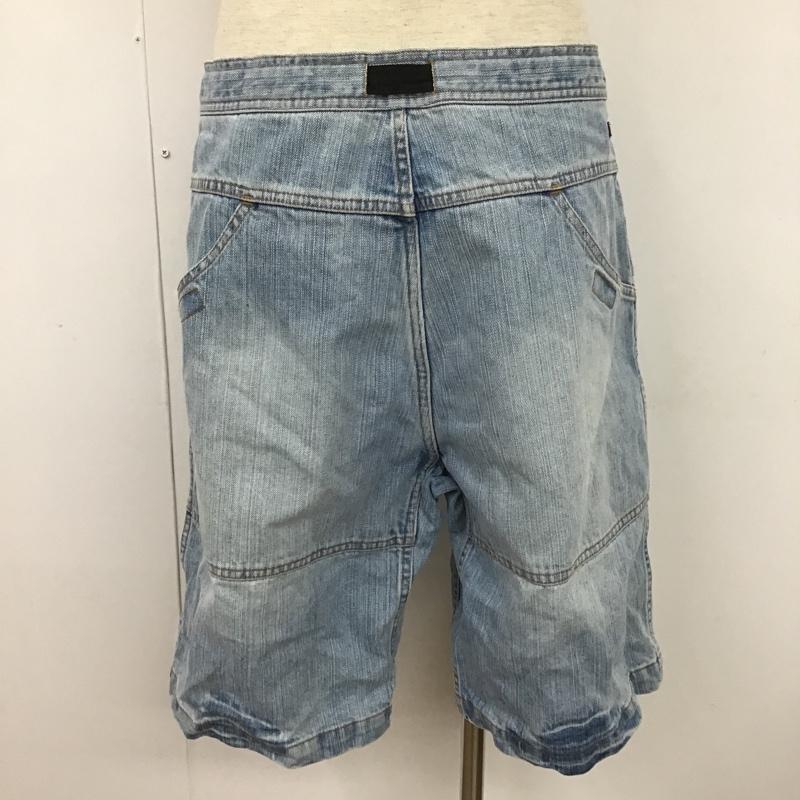 グラミチ GRAMICCI パンツ ショートパンツ GKH-S809 デニム ハーフパンツ L ロゴ、文字 水色 / ライトブルー /  メンズ USED 古着 中古 10099859
