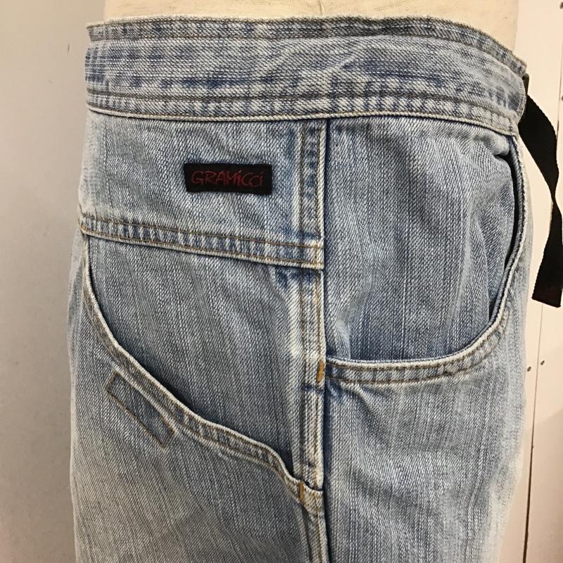 グラミチ GRAMICCI パンツ ショートパンツ GKH-S809 デニム ハーフパンツ L ロゴ、文字 水色 / ライトブルー /  メンズ USED 古着 中古 10099859
