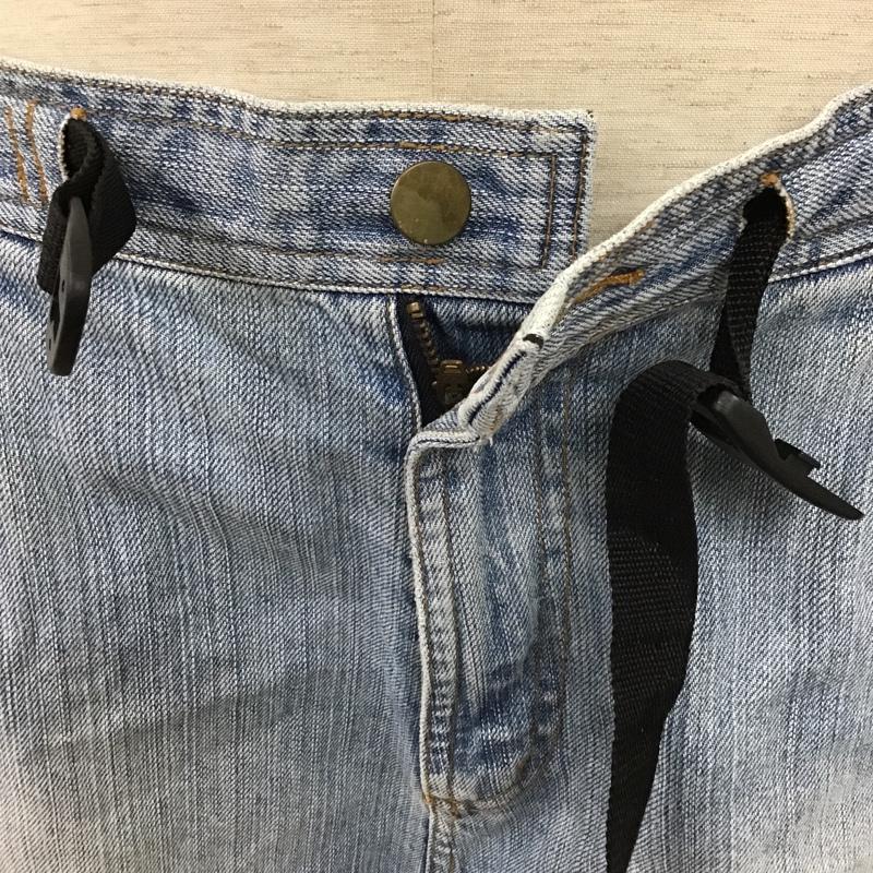 グラミチ GRAMICCI パンツ ショートパンツ GKH-S809 デニム ハーフパンツ L ロゴ、文字 水色 / ライトブルー /  メンズ USED 古着 中古 10099859