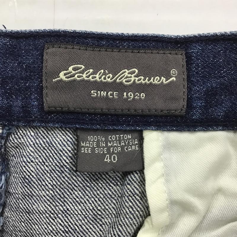 エディーバウアー Eddie Bauer パンツ ショートパンツ デニム 40 無地 インディゴ / インディゴ /  メンズ USED 古着 中古 10099863