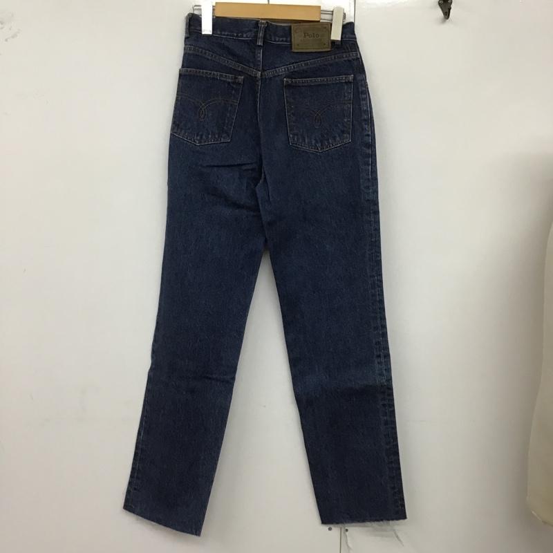 ポロラルフローレン POLO RALPH LAUREN パンツ デニム、ジーンズ デニムパンツ カジュアルパンツ スリムパンツ ストレートパンツ 切りっぱなしパンツ 無地 インディゴ / インディゴ /  メンズ USED 古着 中古 10099876