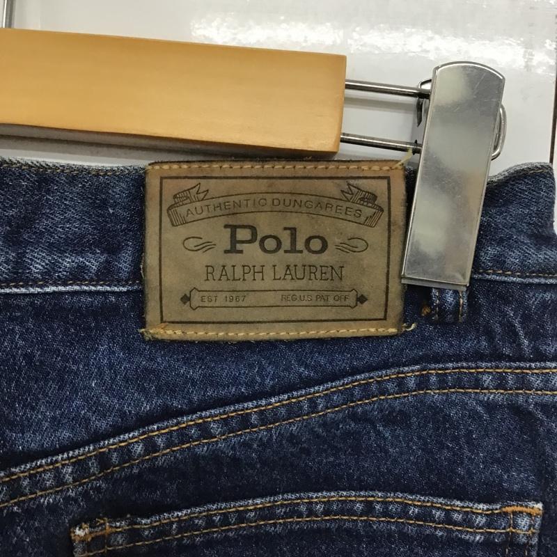 ポロラルフローレン POLO RALPH LAUREN パンツ デニム、ジーンズ デニムパンツ カジュアルパンツ スリムパンツ ストレートパンツ 切りっぱなしパンツ 無地 インディゴ / インディゴ /  メンズ USED 古着 中古 10099876