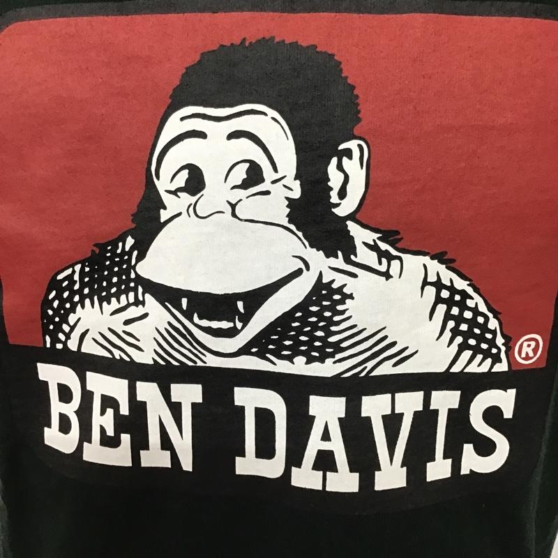 ベンデイビス BEN DAVIS Tシャツ 半袖 C-9580005 半袖Tシャツ プリントTシャツ 半袖カットソー クルーネックカットソー S プリント 黒 / ブラック /  メンズ USED 古着 中古 10099884
