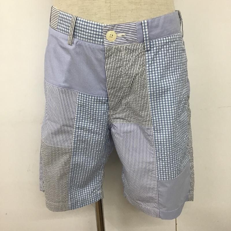 ビームス BEAMS セットアップ セットアップ 11-16-0262-803 セットアップ ギンガムチェックジャケット ハーフパンツ ショートパンツ M ストライプ X チェック 水色 / ライトブルー /  メンズ USED 古着 中古 10099889