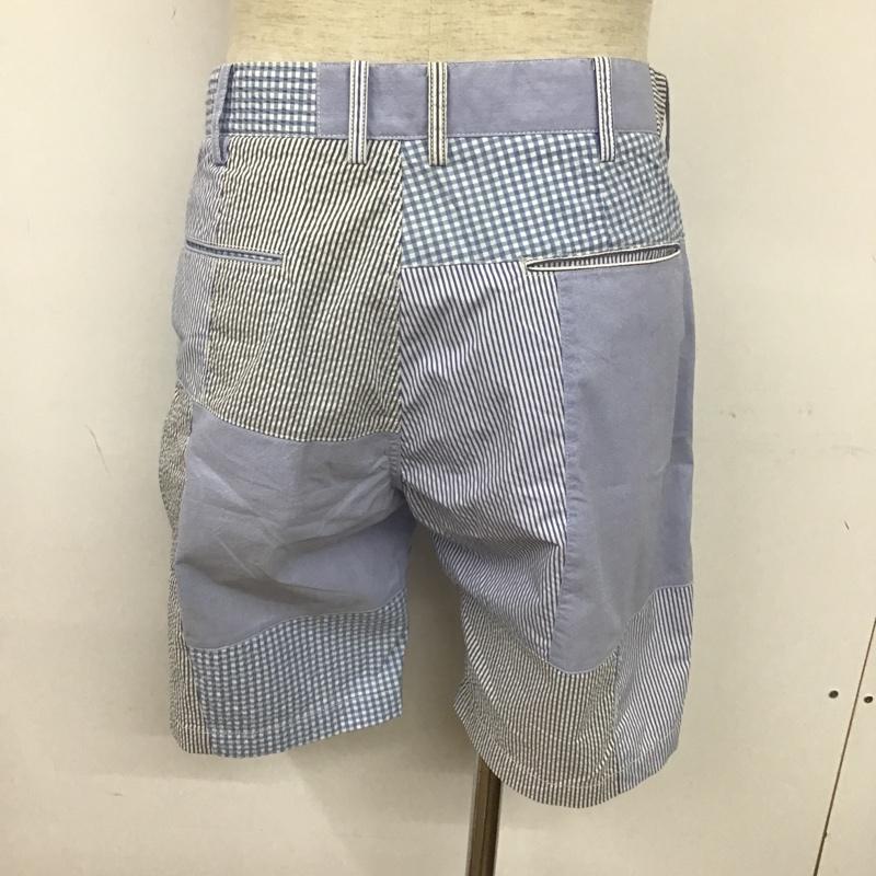 ビームス BEAMS セットアップ セットアップ 11-16-0262-803 セットアップ ギンガムチェックジャケット ハーフパンツ ショートパンツ M ストライプ X チェック 水色 / ライトブルー /  メンズ USED 古着 中古 10099889