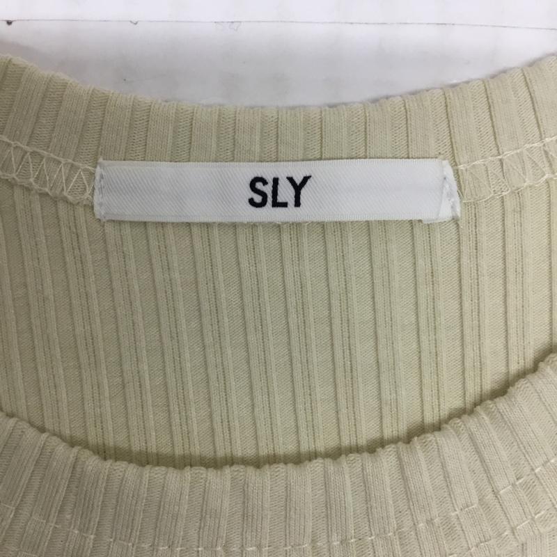 スライ SLY カットソー 長袖 030CAY80-5960 WRAP LOOSE LS TOPS FREE 無地 オフホワイト / オフホワイト /  レディース USED 古着 中古 10099890