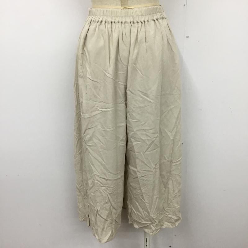 エヘカソポ ehka sopo ボトムス ボトムス 1403622 ワイドパンツ ガウチョパンツ FREE 無地 アイボリー / アイボリー /  レディース USED 古着 中古 10099916