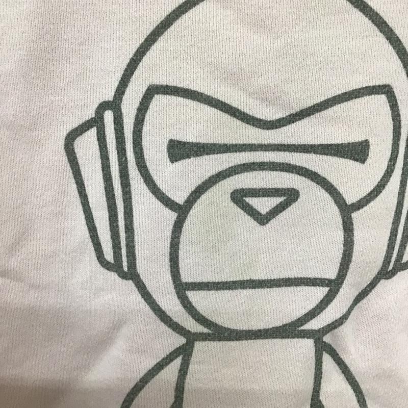アベイシングエイプ A BATHING APE トレーナー 長袖 長袖スウェット 長袖トレーナー リブカットソー 長袖カットソー プリントトレーナー 120cm ロゴ、文字 桃 / ピンク /  ボーイズ USED 古着 中古 10099919