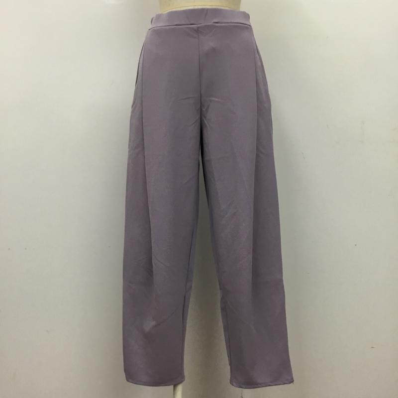 ピイチ PICHI ボトムス ボトムス HR-0609 ジョーゼットリラックスパンツ M 無地 紫 / パープル /  レディース USED 古着 中古 10099929