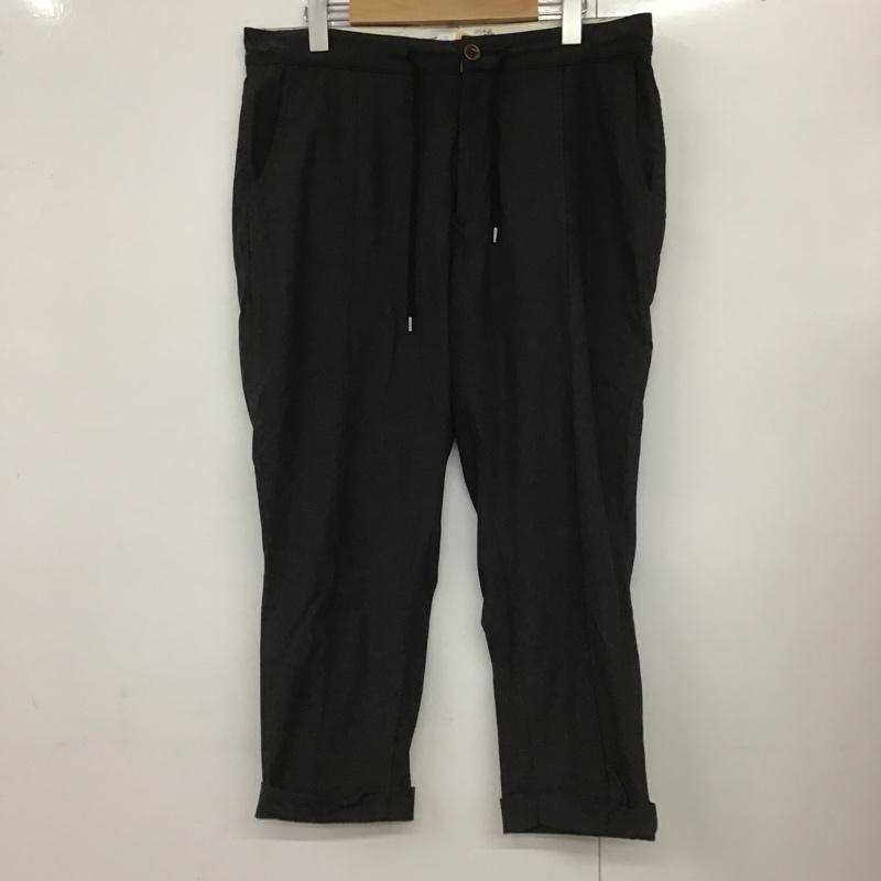 メイプル melple パンツ スラックス カジュアルパンツ スリムパンツ ストレートパンツ ストレッチパンツ L 無地 黒 / ブラック /  メンズ USED 古着 中古 10099951
