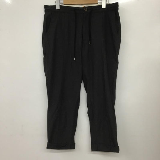 メイプル melple パンツ スラックス カジュアルパンツ スリムパンツ ストレートパンツ ストレッチパンツ L 無地 黒 / ブラック /  メンズ USED 古着 中古 10099951