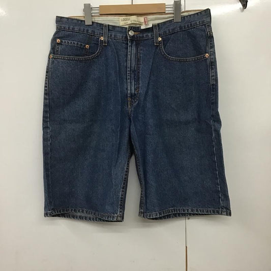 リーバイス Levi's パンツ ショートパンツ 569 LOOSE FIT デニム ジーンズ W34 34インチ 無地 青 / ブルー /  メンズ USED 古着 中古 10099960