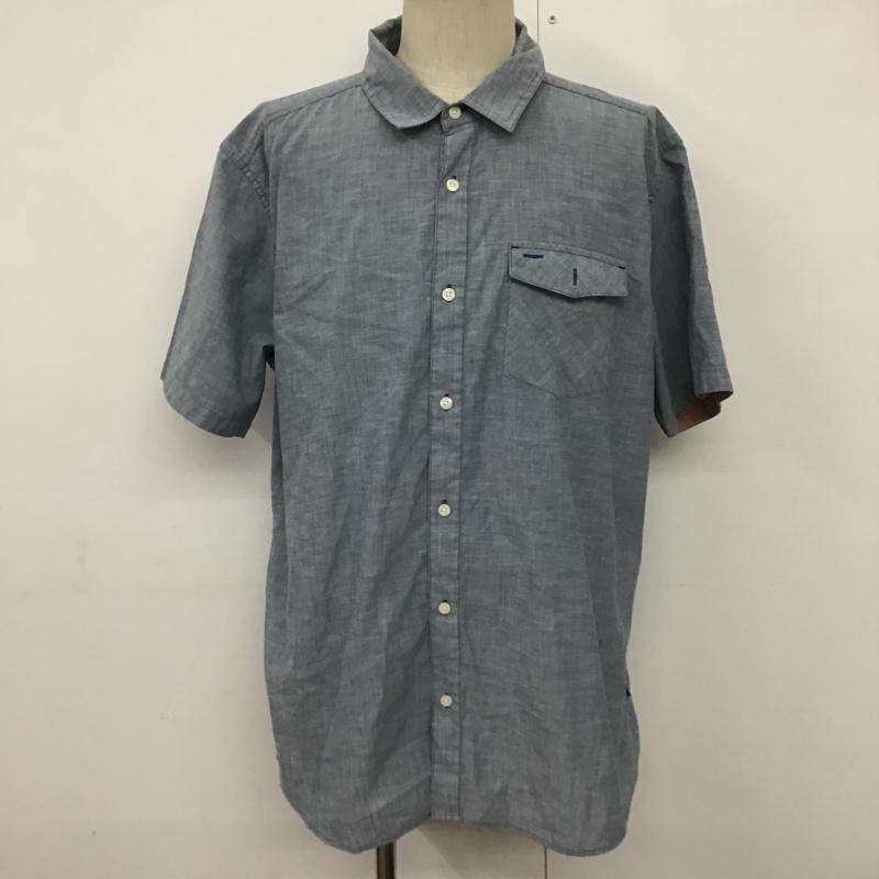 パタゴニア patagonia シャツ、ブラウス 半袖 180706 胸ポケット XL 無地 水色 / ライトブルー /  メンズ USED 古着 中古 10099964
