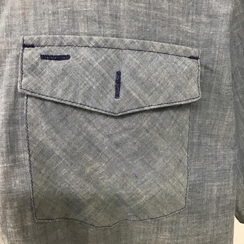 パタゴニア patagonia シャツ、ブラウス 半袖 180706 胸ポケット XL 無地 水色 / ライトブルー /  メンズ USED 古着 中古 10099964