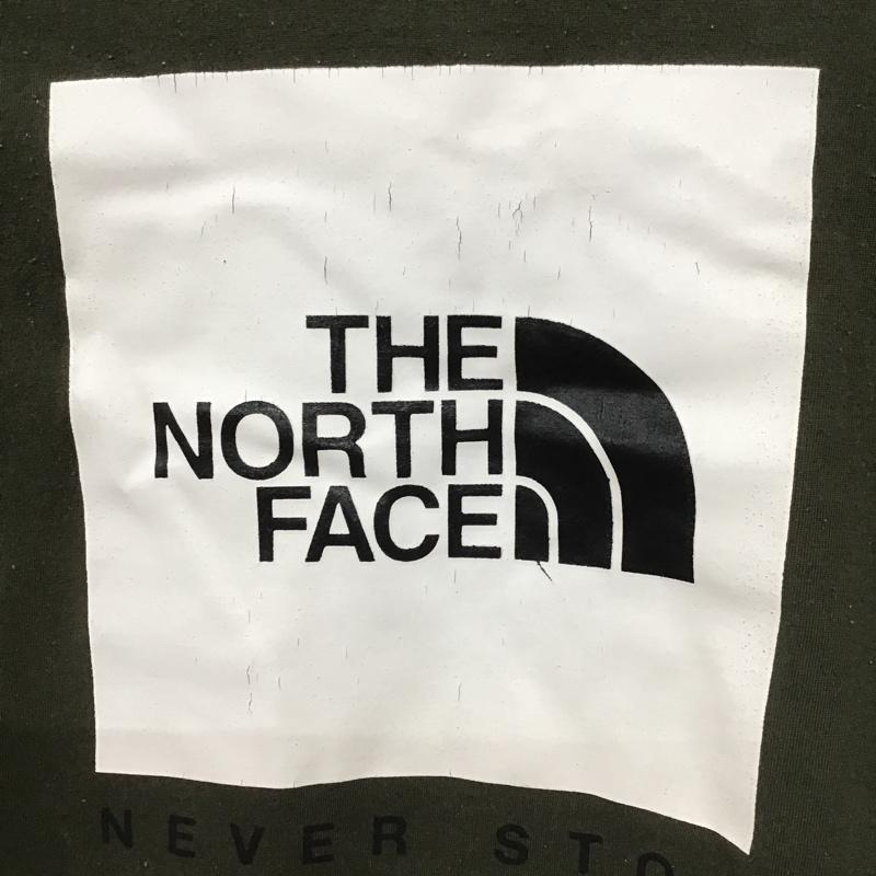ザノースフェイス THE NORTH FACE カットソー 長袖 NTJ12134 バグフリーバックロゴロンT 長袖Tシャツ キッズ 虫よけ プリントTシャツ 150cm ロゴ、文字 カーキ / カーキ /  ボーイズ USED 古着 中古 10099967
