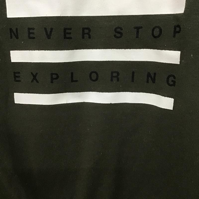 ザノースフェイス THE NORTH FACE カットソー 長袖 NTJ12134 バグフリーバックロゴロンT 長袖Tシャツ キッズ 虫よけ プリントTシャツ 150cm ロゴ、文字 カーキ / カーキ /  ボーイズ USED 古着 中古 10099967