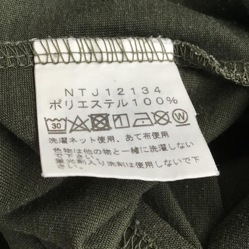 ザノースフェイス THE NORTH FACE カットソー 長袖 NTJ12134 バグフリーバックロゴロンT 長袖Tシャツ キッズ 虫よけ プリントTシャツ 150cm ロゴ、文字 カーキ / カーキ /  ボーイズ USED 古着 中古 10099967