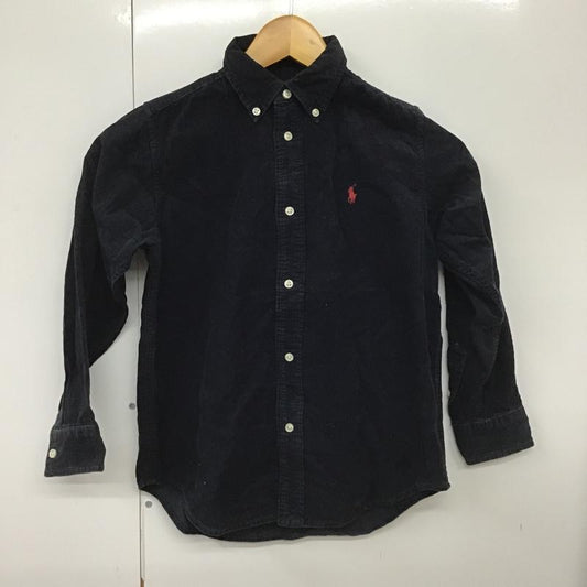 ラルフローレン RALPHLAUREN シャツ、ブラウス 長袖 長袖シャツ カジュアルシャツ カラーシャツ ボタンダウンシャツ 刺繍シャツ 130cm ロゴ、文字 X 刺繍 紺 / ネイビー /  メンズ USED 古着 中古 10099969