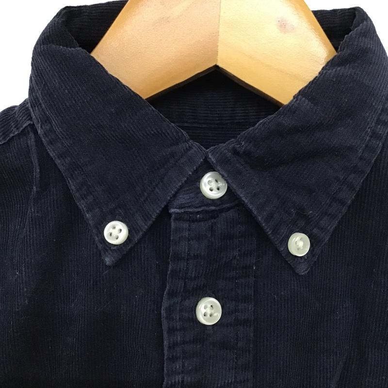 ラルフローレン RALPHLAUREN シャツ、ブラウス 長袖 長袖シャツ カジュアルシャツ カラーシャツ ボタンダウンシャツ 刺繍シャツ 130cm ロゴ、文字 X 刺繍 紺 / ネイビー /  メンズ USED 古着 中古 10099969