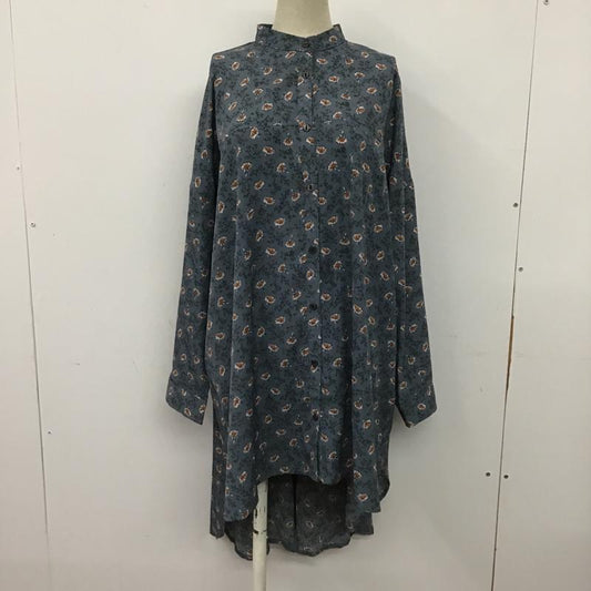 サンディー sandy シャツ、ブラウス 長袖 長袖シャツ カジュアルシャツ ノーカラーシャツ 総柄シャツ 花柄 ブラウス FREE 総柄 X 花柄 マルチカラー / マルチカラー /  レディース USED 古着 中古 10099994