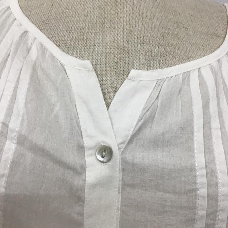 サマンサモスモス Samansa Mos2 ワンピース ロングスカート 1106194-24-11 ボイルピンタックレース前開きワンピース ロングワンピース フレアロングワンピース FREE 無地 白 / ホワイト /  レディース USED 古着 中古 10099995