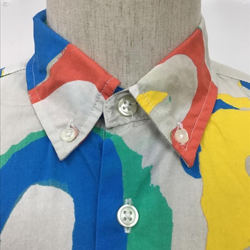 シュプリーム Supreme シャツ、ブラウス 長袖 20SS PaintedLogoShirt ロゴペイントシャツ 長袖シャツ ボタンダウンシャツ S ロゴ、文字 X 総柄 マルチカラー / マルチカラー /  メンズ USED 古着 中古 10100033