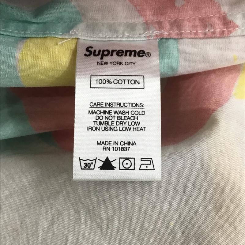 シュプリーム Supreme シャツ、ブラウス 長袖 20SS PaintedLogoShirt ロゴペイントシャツ 長袖シャツ ボタンダウンシャツ S ロゴ、文字 X 総柄 マルチカラー / マルチカラー /  メンズ USED 古着 中古 10100033