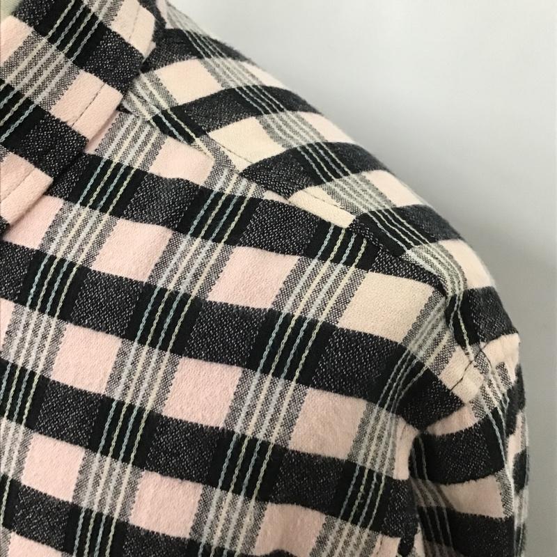 シュプリーム Supreme シャツ、ブラウス 長袖 17SS CHECKERPLAIDFLANNELSHIRT 長袖シャツ チェックシャツ カジュアルシャツ M チェック 黒 / ブラック / X 桃 / ピンク /  メンズ USED 古着 中古 10100034