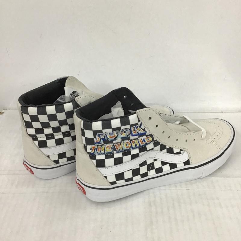 バンズ VANS スニーカー スニーカー 751454 SK8-HI PRO FUCK THE WORLD Supreme 27.5cm 箱有 27.5cm ロゴ、文字 白 / ホワイト / X 黒 / ブラック /  メンズ USED 古着 中古 10100049