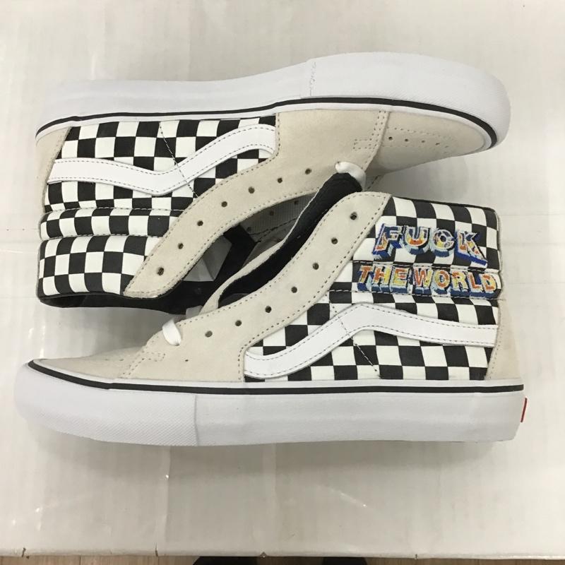 バンズ VANS スニーカー スニーカー 751454 SK8-HI PRO FUCK THE WORLD Supreme 27.5cm 箱有 27.5cm ロゴ、文字 白 / ホワイト / X 黒 / ブラック /  メンズ USED 古着 中古 10100049