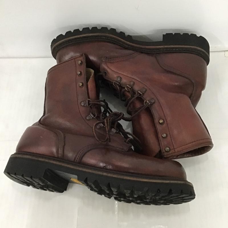 レッドウィング RED WING ブーツ ショートブーツ レースアップブーツ 7 1/2D ワンポイント 茶 / ブラウン /  メンズ USED 古着 中古 10100059