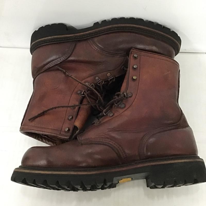 レッドウィング RED WING ブーツ ショートブーツ レースアップブーツ 7 1/2D ワンポイント 茶 / ブラウン /  メンズ USED 古着 中古 10100059