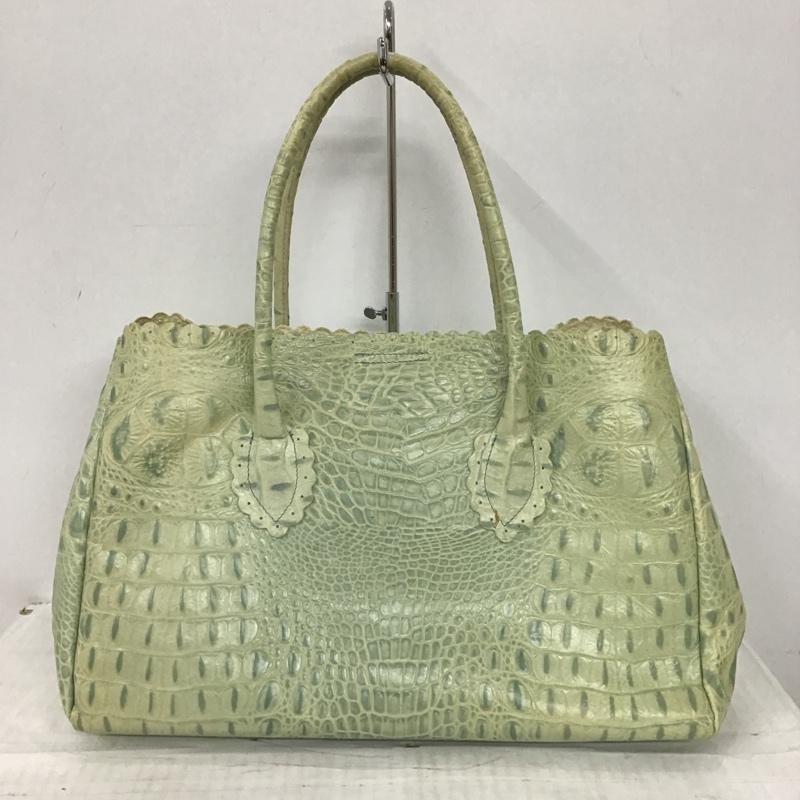 フルラ FURLA トートバッグ トートバッグ クロコ型押し F5901  薄緑 / ライトグリーン /  レディース USED 古着 中古 10100127