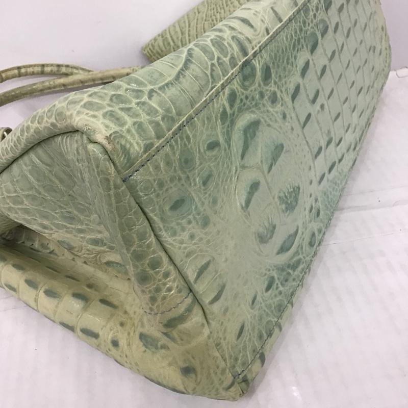 フルラ FURLA トートバッグ トートバッグ クロコ型押し F5901  薄緑 / ライトグリーン /  レディース USED 古着 中古 10100127