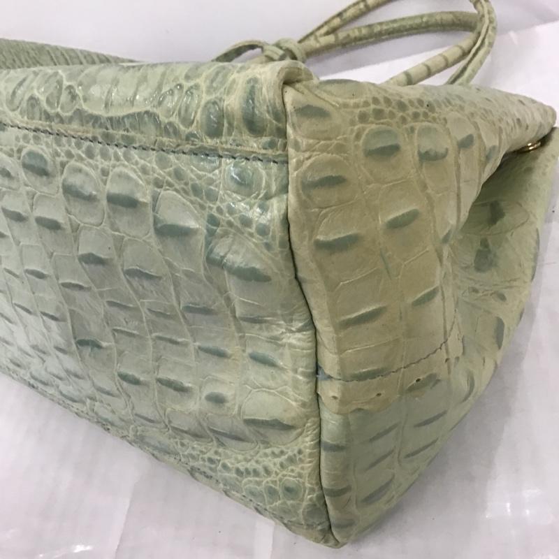 フルラ FURLA トートバッグ トートバッグ クロコ型押し F5901  薄緑 / ライトグリーン /  レディース USED 古着 中古 10100127