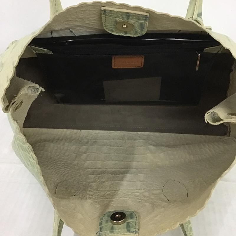 フルラ FURLA トートバッグ トートバッグ クロコ型押し F5901  薄緑 / ライトグリーン /  レディース USED 古着 中古 10100127